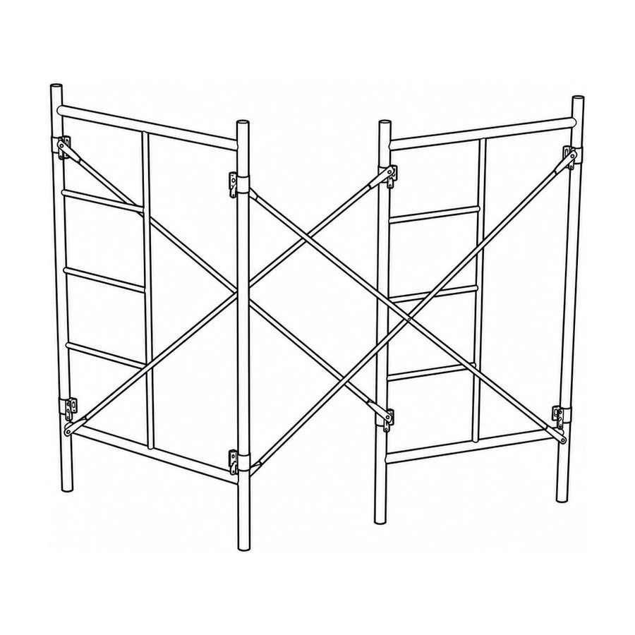 Andamio metálico plegable