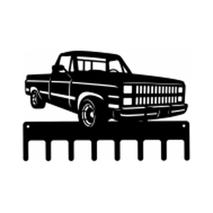 Portallaves de silueta 4x4, corte láser