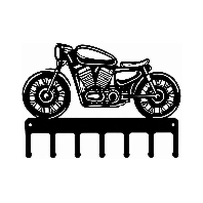 Portallaves de silueta Café Racer, corte láser